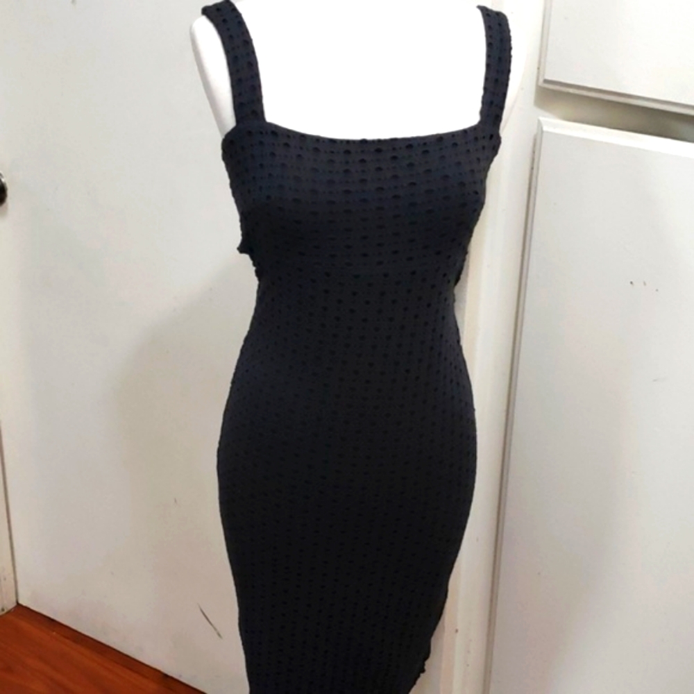 Eight sixty black open back dress bodycon
